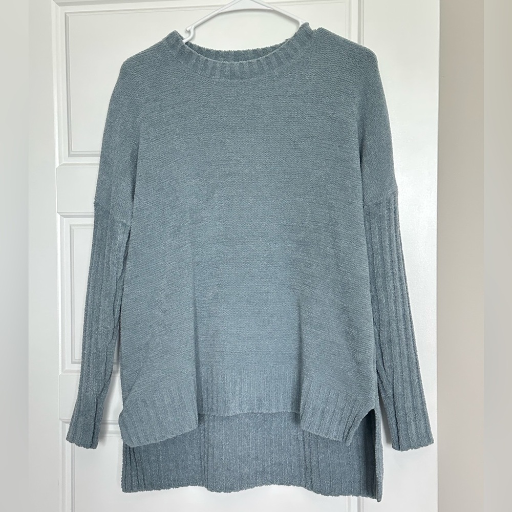 Cynthia Rowley cyan oversized sweater